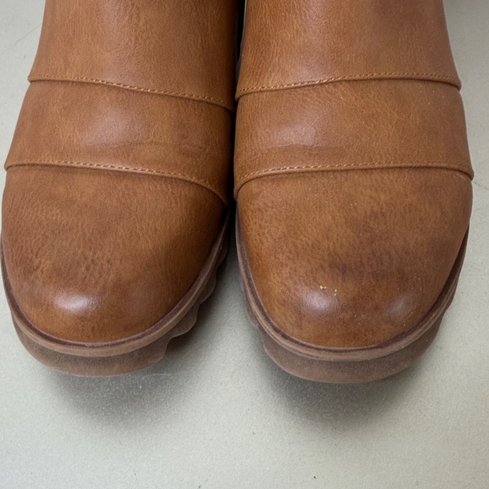 Brown Wedge Ankle Boot Size 8 - Picture 8 of 13